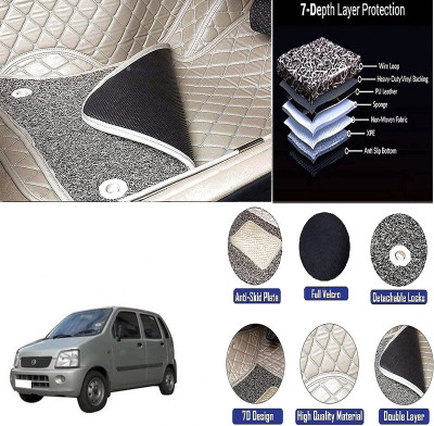 KUNTAIL ENTERPRISES Leather 7D Mat For  Maruti WagonR(Beige)