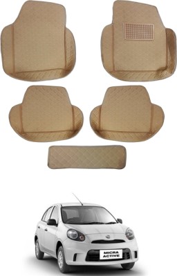 MATIES Leatherite 7D Mat For  Nissan Micra Active(Beige)