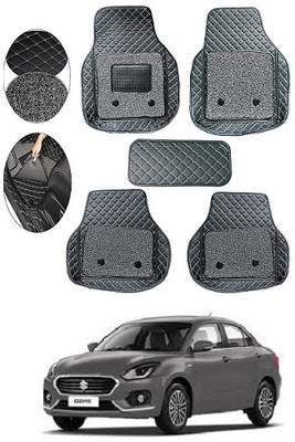SLSHILPA Leather 7D Mat For  Maruti Suzuki Swift Dzire(Black)