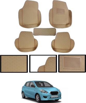 AYW Leatherite 7D Mat For  Datsun Go(Beige)