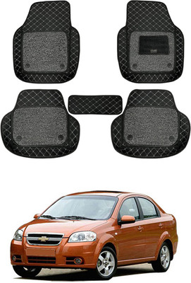 RKPSP Leatherite 7D Mat For  Chevrolet Aveo(Black)