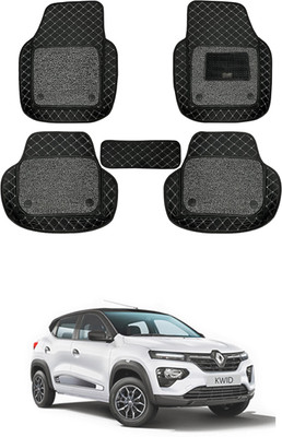 MATIES Leatherite 7D Mat For  Renault Kwid(Black)
