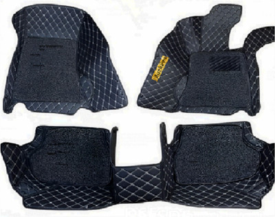 Auckkien Leather 7D Mat For  Toyota Etios(Black)