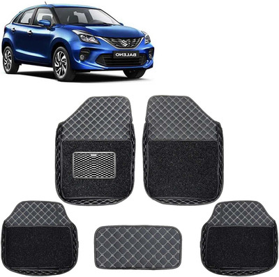 VIAZ VENTURES Leatherite 7D Mat For  Maruti Suzuki Baleno(Black)