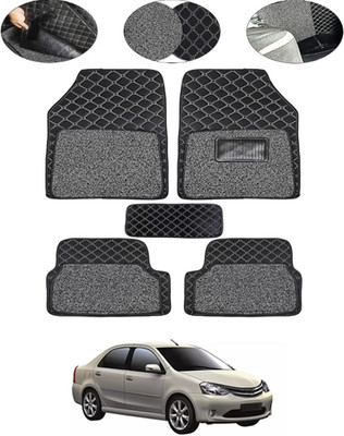 MSNP Leatherite 7D Mat For  Toyota Etios Liva(Black)