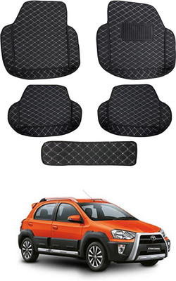 MATIES Leatherite 7D Mat For  Toyota Etios Cross(Black)