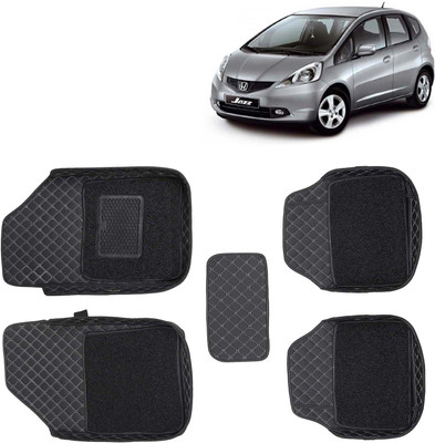 Kingsway Leatherite 7D Mat For  Honda Jazz(Black)