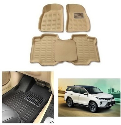 After cars Plastic 3D Mat For  Toyota Fortuner(Beige)