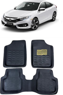 arneja trading company Polyutherine 3D Mat For  Honda Civic(Black)