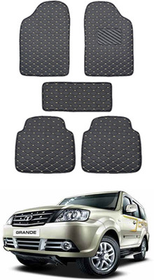 MATIES Leatherite Standard Mat For  Tata Grand Dicor(Black)