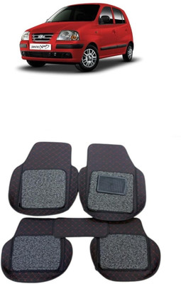 ARNEJA Leatherite 7D Mat For  Hyundai Santro Xing(Red, Black)