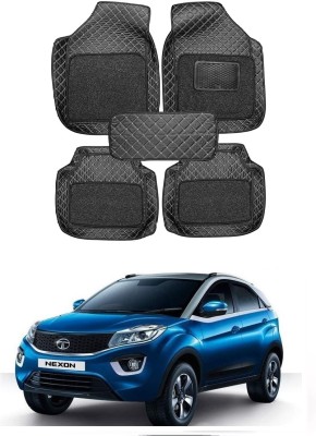 arneja trading company Leatherite 7D Mat For  Tata Nexon(Silver, Black)