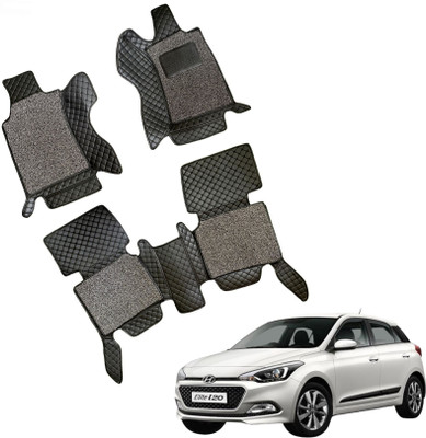 TOFIT ENTERPRISE Leatherite 7D Mat For  Hyundai Elite i20(Black)