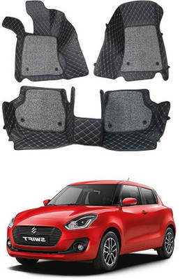 VIAZ VENTURES Leatherite 7D Mat For  Maruti Suzuki New Swift(Black)