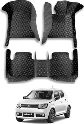 MATIES Leatherite 7D Mat For  Maruti Suzuki Ignis(Black)