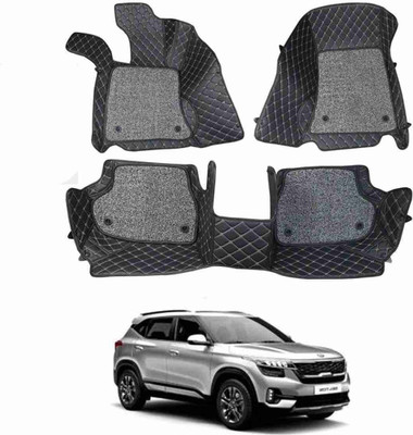 VIAZ VENTURES Leatherite 7D Mat For  Kia Seltos(Black)