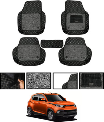 ABJD Leatherite 7D Mat For  Mahindra KUV100(Black)
