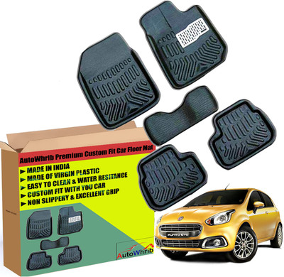 Autowhrib Plastic 3D Mat For  Fiat Punto Evo(Black)