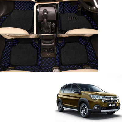 Autoclow Leatherite 7D Mat For  Maruti Suzuki XL6(Blue, Black)