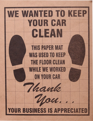 aksmit Paper Disposable Paper Mat For  Universal For Car(Brown)