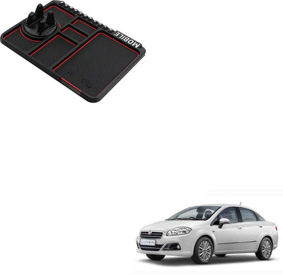 SEMAPHORE PVC, Silicone Standard Mat For  Fiat Linea(Black, Red)