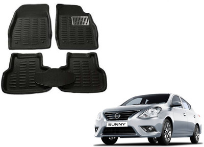 ROSHNEER ENTERPRISES PVC 3D Mat For  Nissan Sunny(Black)