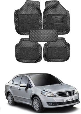 arneja trading company Leatherite 7D Mat For  Maruti Suzuki SX4(Silver, Black)