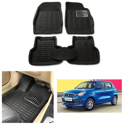 After cars PVC 3D Mat For  Maruti Suzuki Celerio(Black)