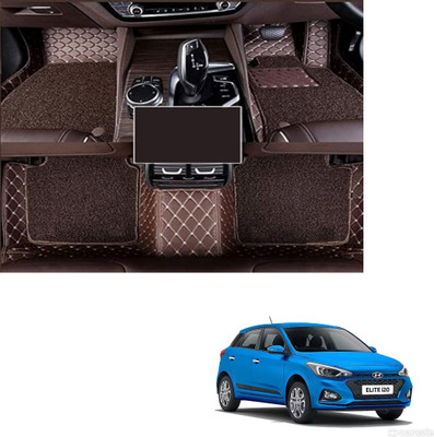Autoclow Leatherite 7D Mat For  Hyundai Elite i20(Brown, Brown)