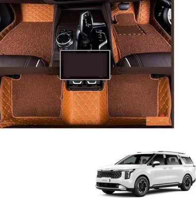 Autoclow Leatherite 7D Mat For  Kia Carnival Limousine (7 Seater)(Brown)
