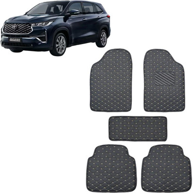 INSURE AUTOMOTIVE Leatherite 5D Mat For  Toyota Innova Hycross (7 Seater), Universal For Car(Black)