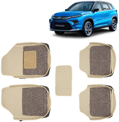 Kingsway Leatherite 7D Mat For  Toyota Urban Cruiser Hyryder(Beige)