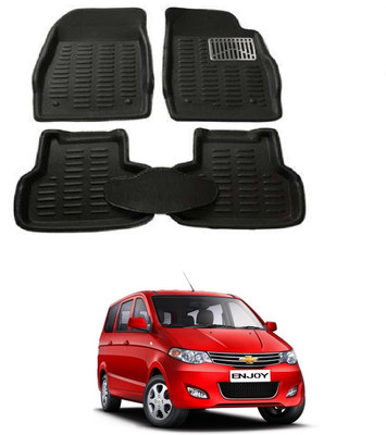 ROSHNEER ENTERPRISES PVC 3D Mat For  Chevrolet Enjoy(Black)