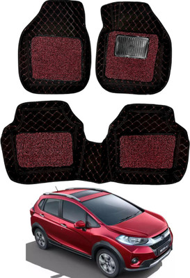 Autorepute PVC 7D Mat For  Honda WRV(Red, Black)