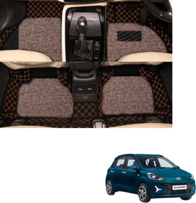 Autoclow Leatherite 7D Mat For  Hyundai i10(Beige, Brown)
