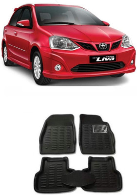 ARNEJA Polyutherine 3D Mat For  Toyota Etios Liva(Black)