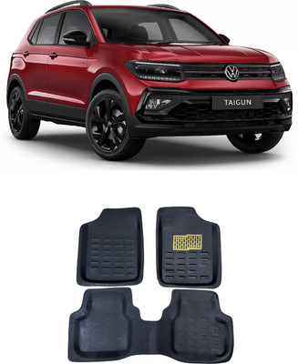 arneja trading company Polyutherine 3D Mat For  Volkswagen Taigun(Black)