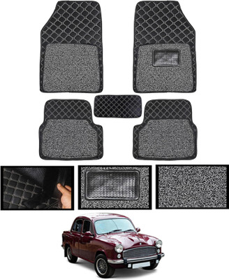 MSNP Leatherite 7D Mat For  HM Ambassador(Black)