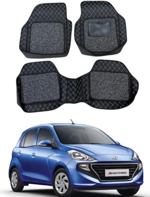 ARNEJA Leatherite 7D Mat For  Hyundai Santro(Black)