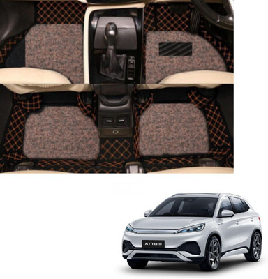Autoclow Leatherite 7D Mat For  Hyundai Creta(Beige, Brown)