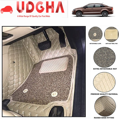UDGHA Leatherite 7D Mat For  Toyota Vento(Beige)