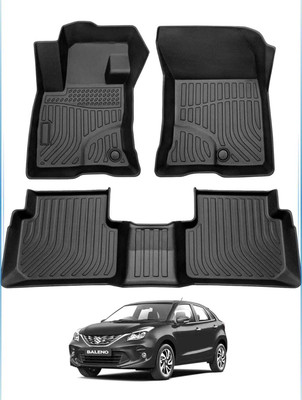 AUTOMOXCO TPV Tray Mat For  Maruti Suzuki Baleno(Black)