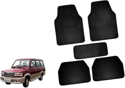AUTO PEARL Polyester Standard Mat For  Mahindra Quanto(Black)