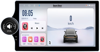 Sound Boss Androidify 4th Gen 10.1 Inch Diamond Qled Side Knob (2GB/32GB) Android. Car Stereo(Double Din)