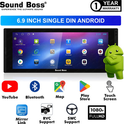 Sound Boss Androidify 3rd Gen Mobi-TaG 6.9 Inch Android Car Stereo(Single Din)