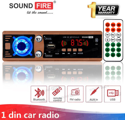SOUND FIRE SF-0013 (COPPER) Bluetooth/USB/SD/AUX/FM/MP3 Car Stereo(Single Din)