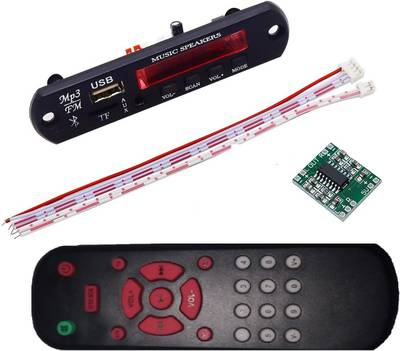 SS Sales Combo bluetooth fm usb aux card mp3, Remote With PAM8403 for DIY Audio Amplifier Car Stereo