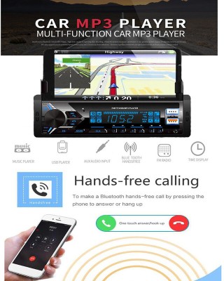 AYW Car Stereo MP3 Player with BT/FM/USB/AUX/Phone Holder/TF Card Universal-02 Car Stereo(Single Din)
