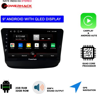 Powerhack Alpha2.0 New Wagon R Full Set With Specific Frame & Coupler(2GB/32GB) Car Stereo(Double Din)
