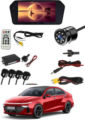 MSNP 7inch BT Screen Full HD With Remote/Black Parking Sensor/ Parking Camera-296 Car Stereo(Single Din)